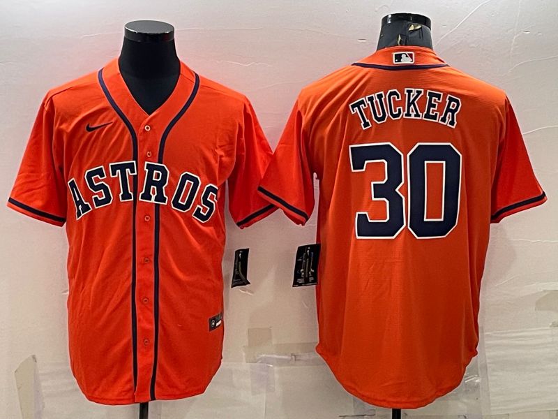 Men Houston Astros #30 Tucker Oragne Game Nike 2022 MLB Jersey1->houston astros->MLB Jersey